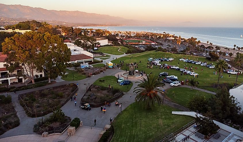 Sunset on American City College, Santa Barbara