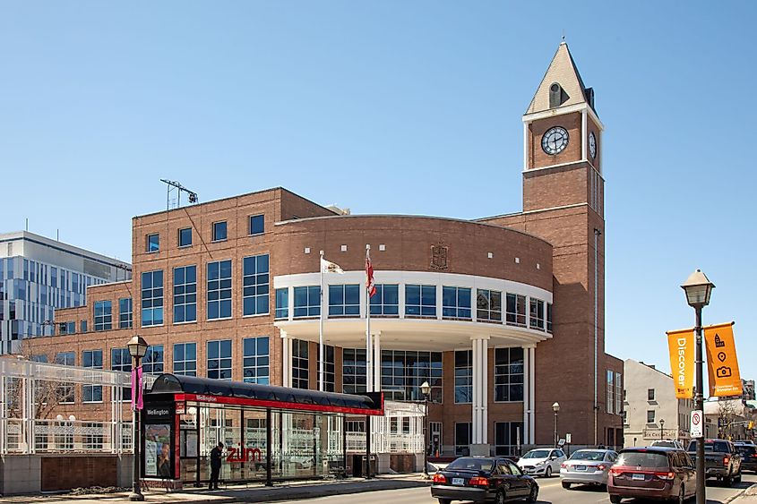 The City of Brampton city hall and clock tower