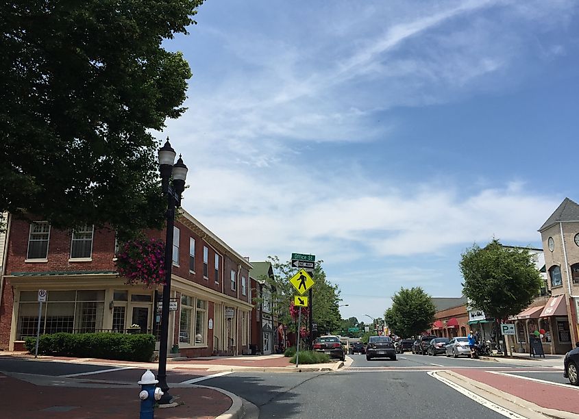 Main Street in Bel Air, Maryland