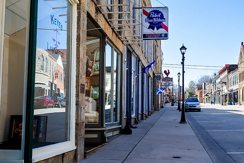 Mineral Point, Wisconsin. Editorial credit: Jessica Connery / Shutterstock.com