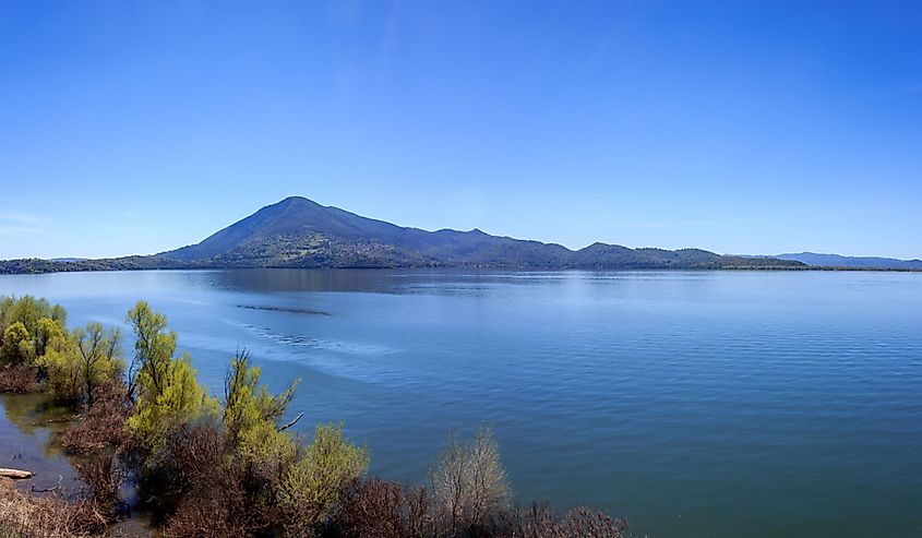 Mt Konocti overlooking Clear Lake, California