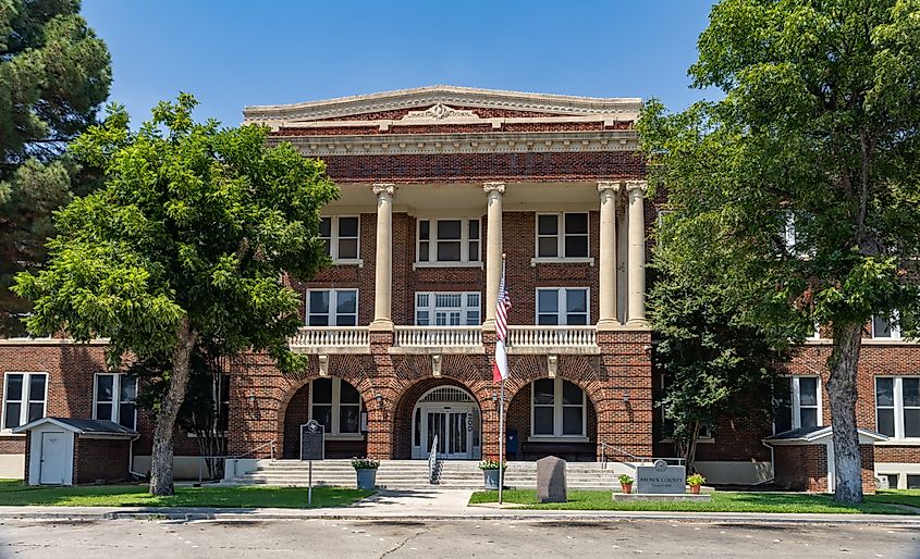 Brown County Courthouse. Brownwood, Texas. Wikimedia Commons.