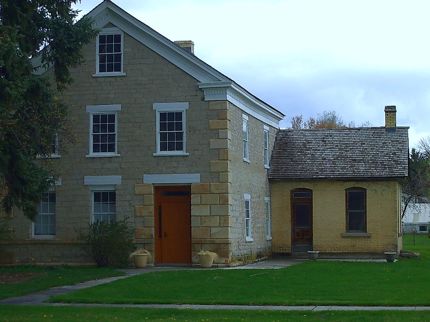 The L.H. Hatch House, a historic building included in Franklin Historic Properties in Franklin, Idaho.