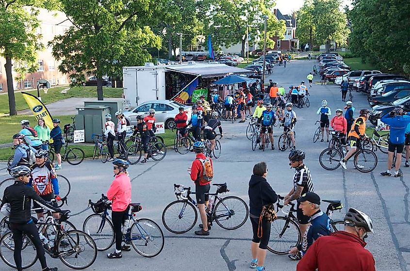 The Horsey Hundred Cycling Event in Georgetown, KY (Credit: Georgetown/Scott County Tourism via Flickr)
