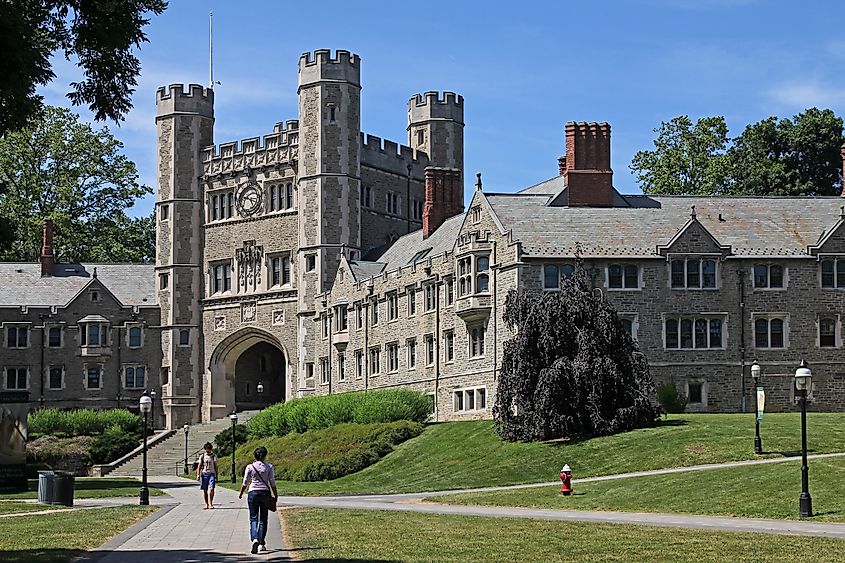 View of Princeton University in Princeton, New Jersey.
