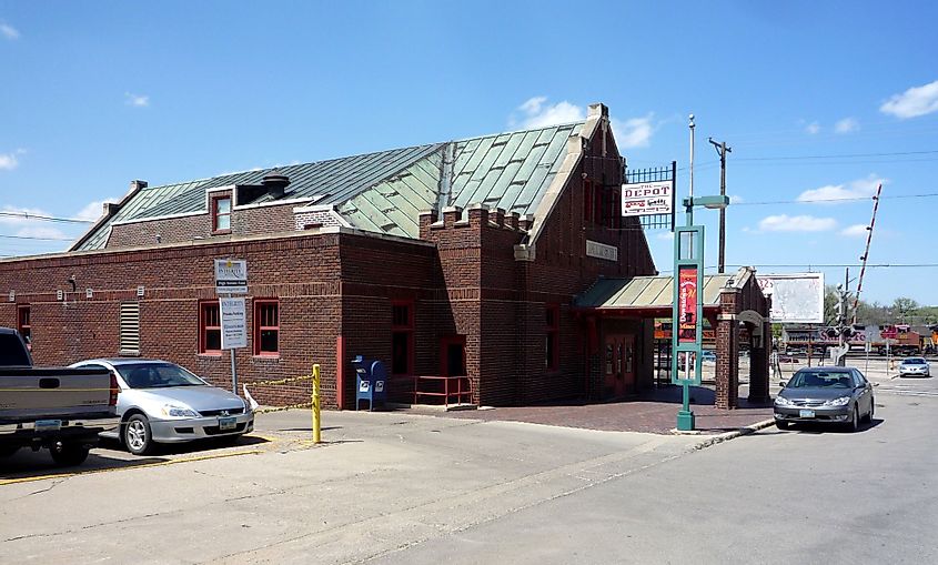 The Old Soo Depot Transportation Museum in downtown Minot, North Dakota