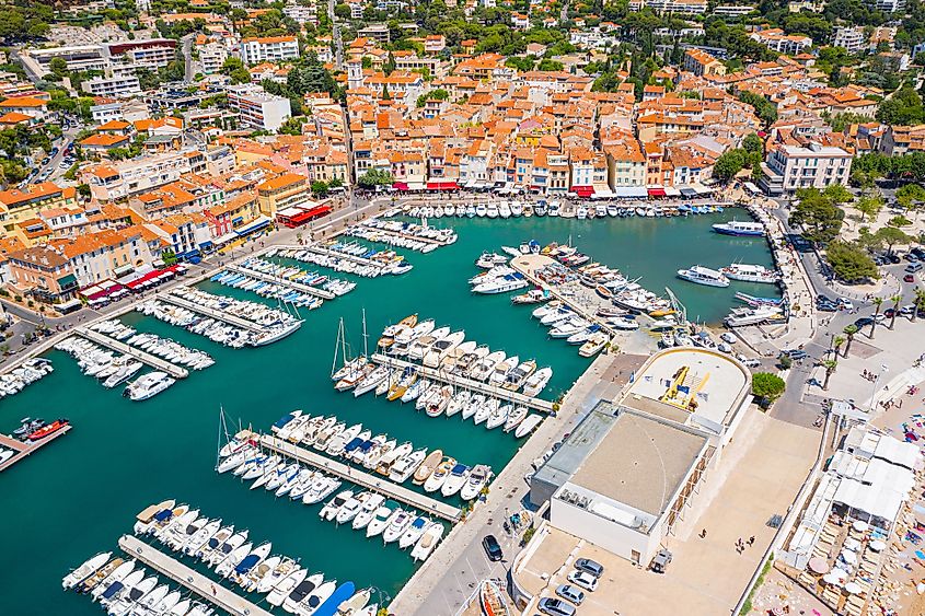 View of the town Cassis, Provence, South France