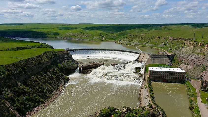 Great Falls of the Missouri River in Montana.