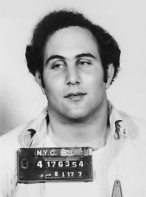 Mug shot of David Berkowitz taken August 11, 1977