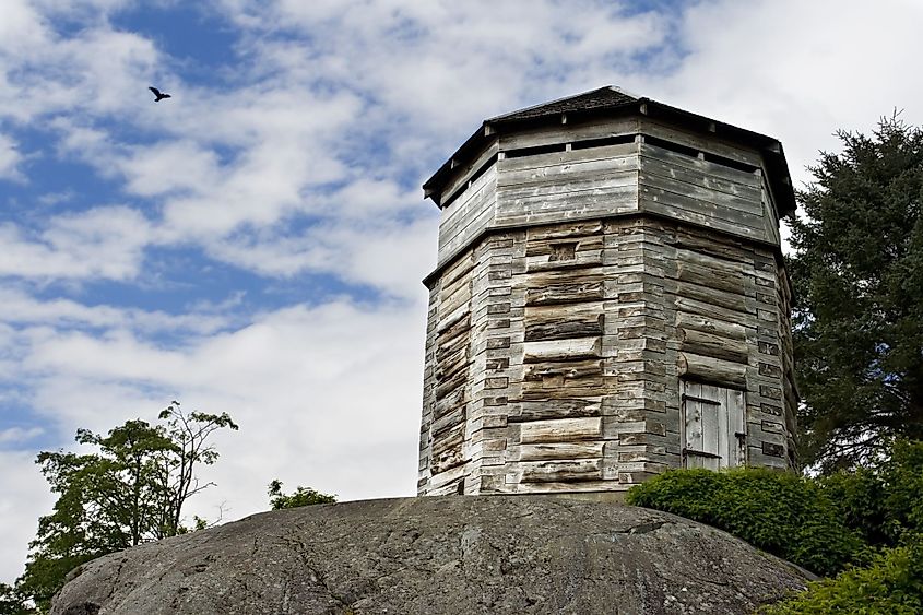 A Russian stronghouse in Sitka, Alaska