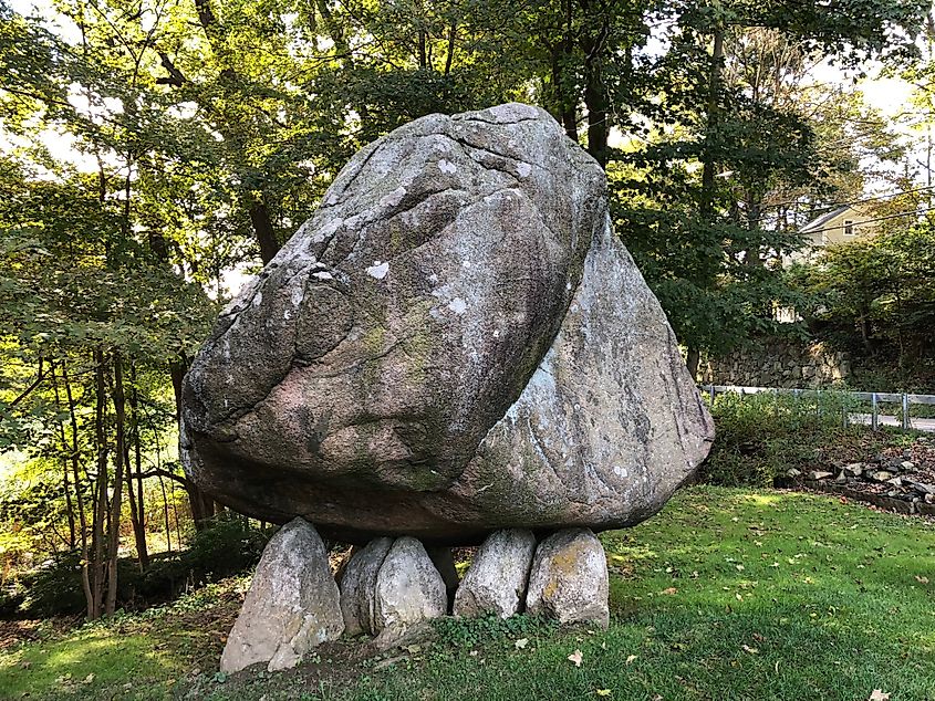 Balanced Rock in North Salem, New York.
