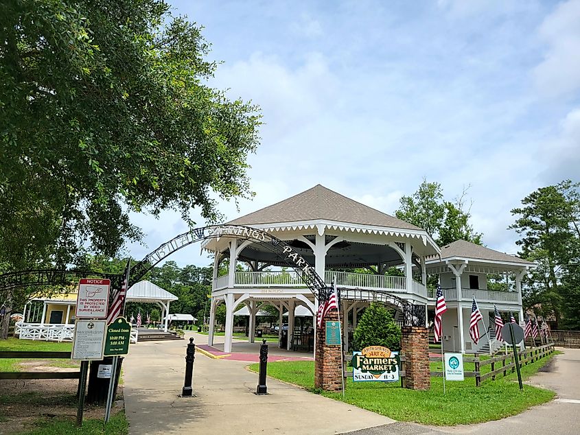 Abita Springs Park in Abita Springs, Louisiana.