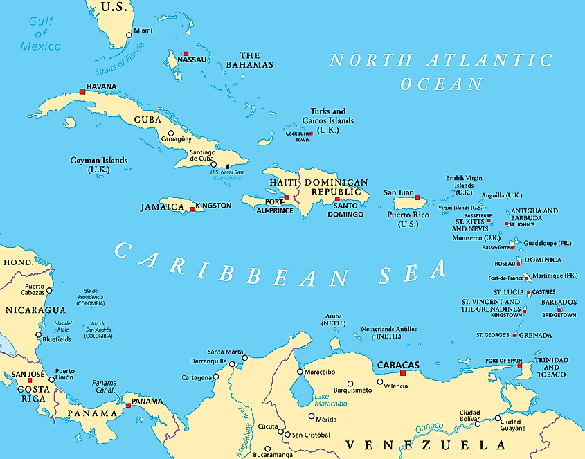 Caribbean Island countries
