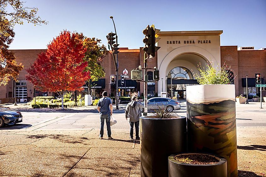 Santa Rosa Plaza Mall in Santa Rosa, California.