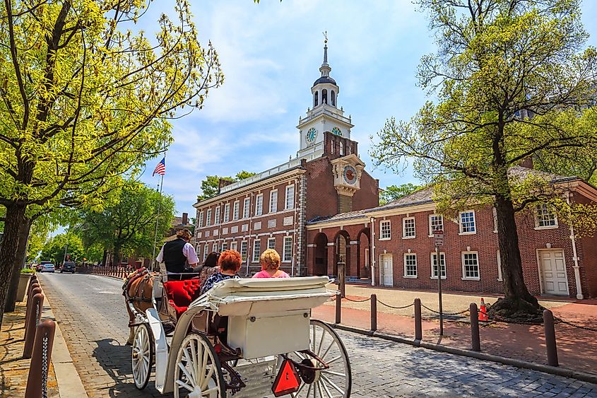 Independence Hall in Philadelphia, Pennsylvania.