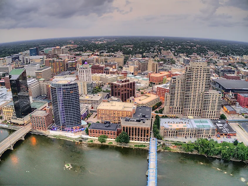 Grand River in Grand Rapids, Michigan