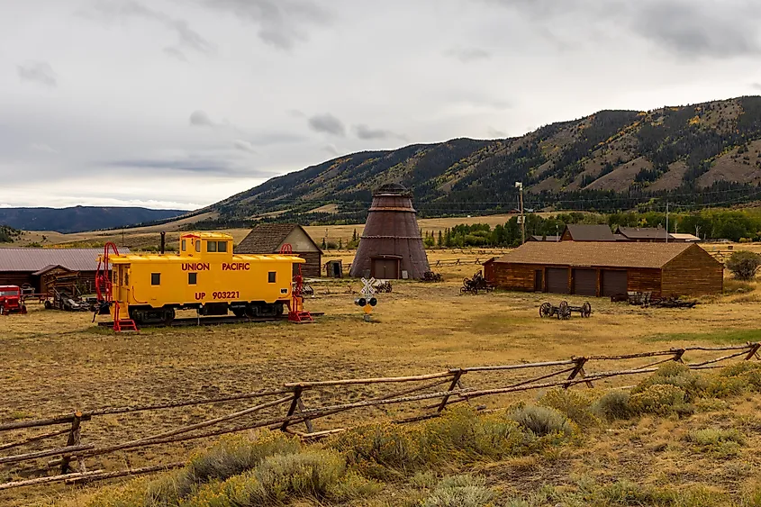 The Centennial Depot National Historic Site in Centennial, Wyoming