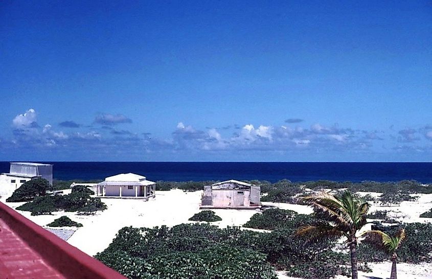 Present settlement on Tromelin Island.