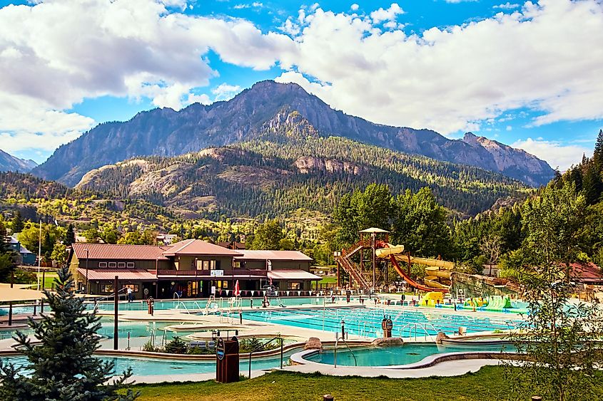 The mountain town of Ouray in Colorado.