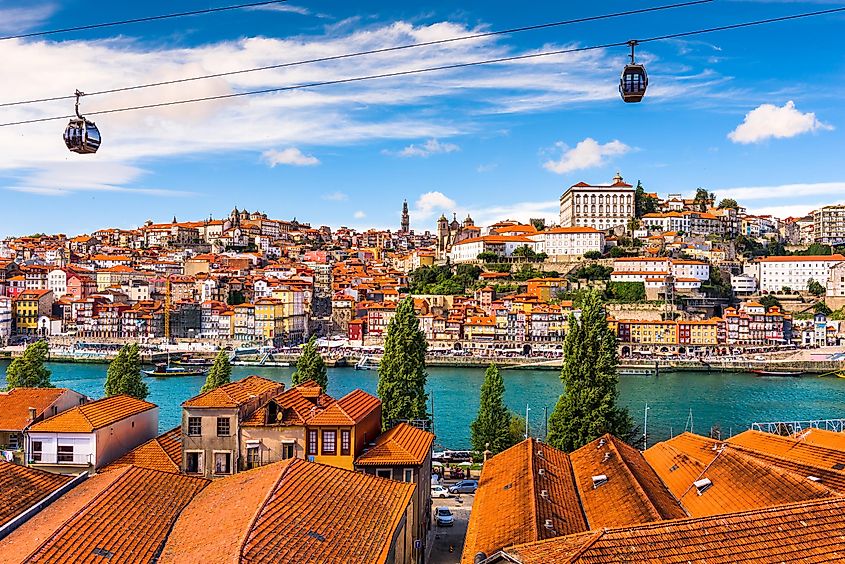 葡萄牙波尔图杜罗河畔老城区。 图片的使用已获得 Shutterstock.com 的许可。