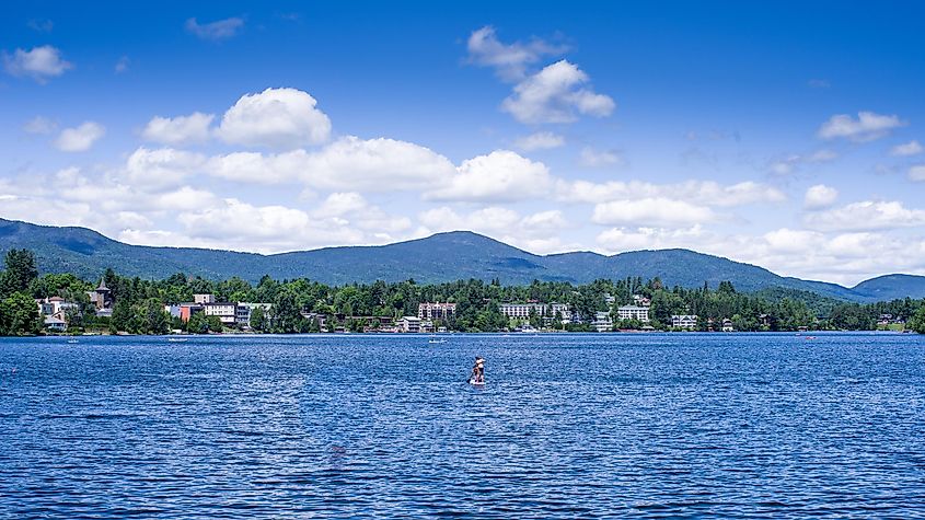 Mirror Lake in Lake Placid, New York