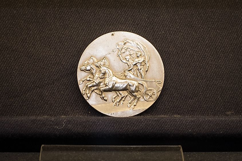 Participation medal design from Olympics in Stockholm 1912.