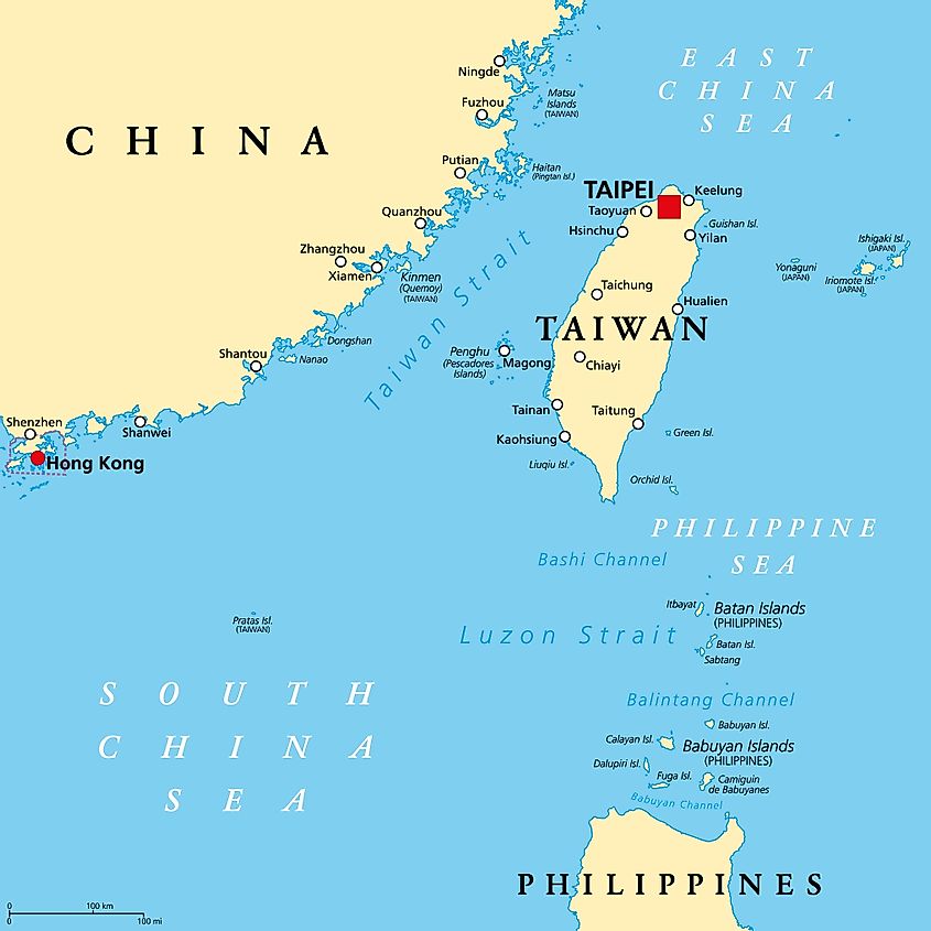 Taiwan Map 