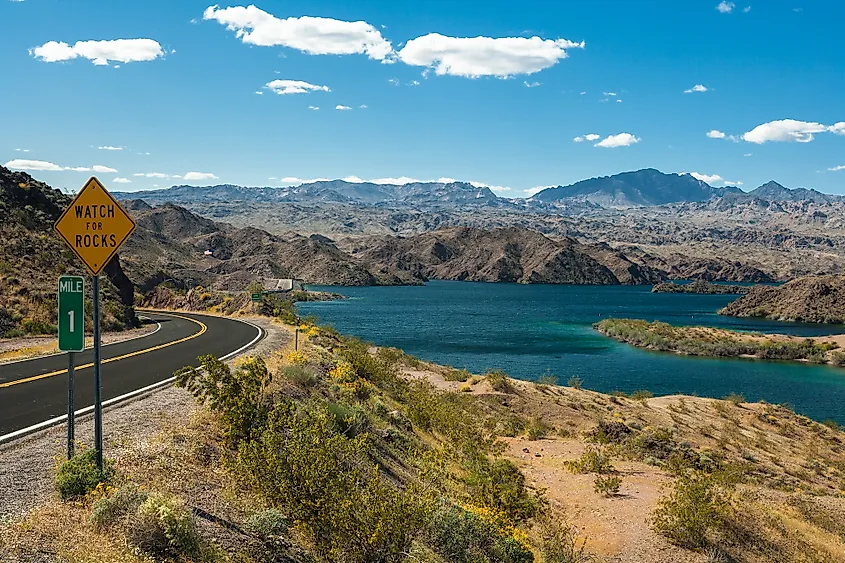 Lake Mohave at Lake Mead National Recreation Area near Bullhead City, Arizona.