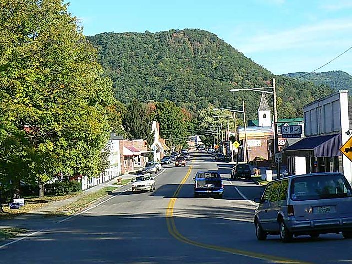 U.S. Route 58 in Damascus, Virginia