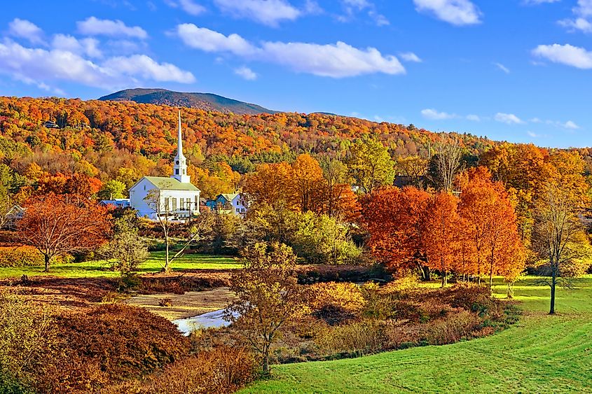 Fall colors in Stowe, Vermont