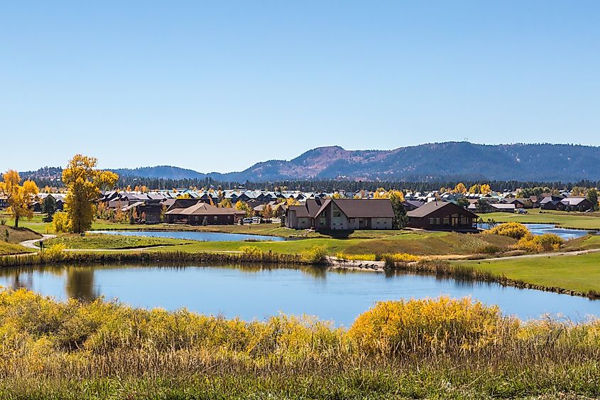 Residential and vacation homes in Pagosa Springs, Colorado.