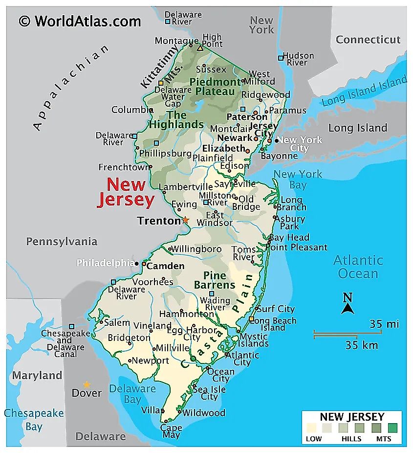 New Jersey Map