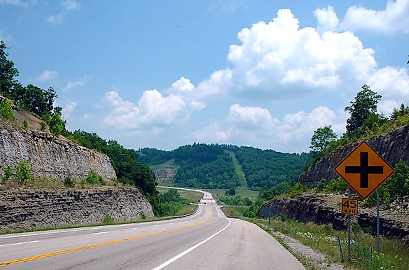 AA Highway/KY 10 in Greenup County, Kentucky