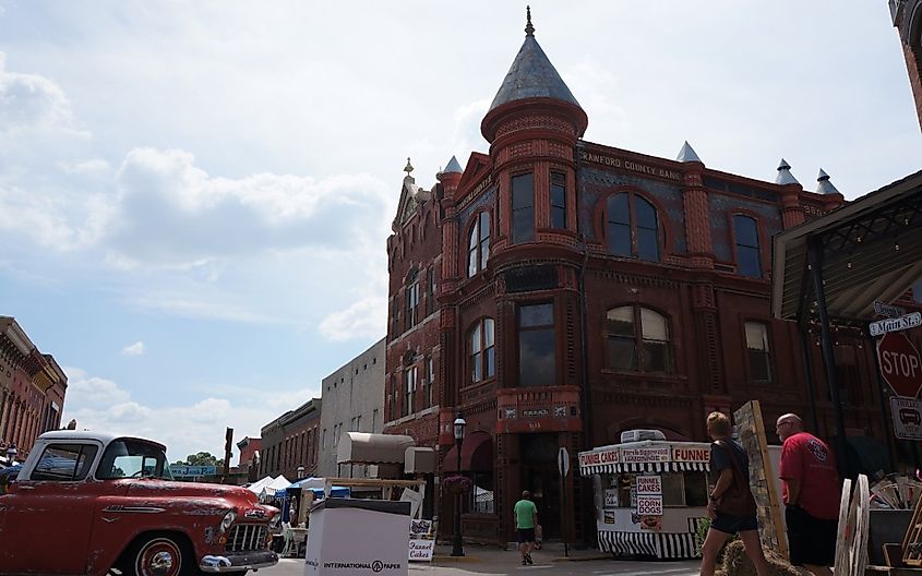 Downtown Van Buren, Arkansas.