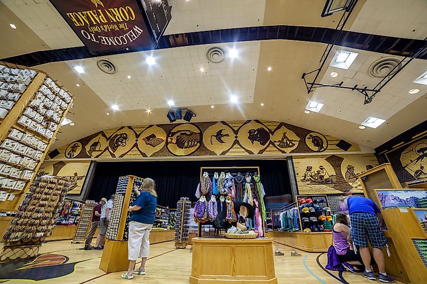 The World's Only Corn Palace Interior in Mitchell, South Dakota