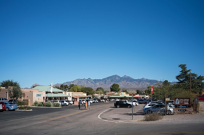 The downtown area of Tubac, Arizona