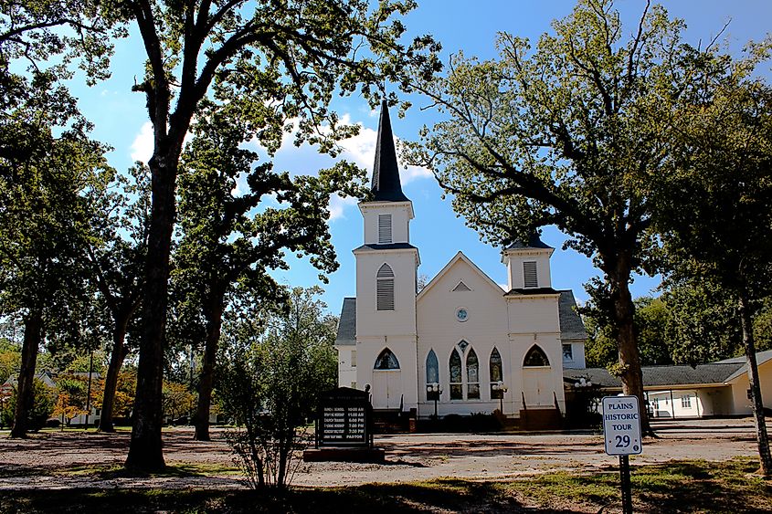 Plains Baptist church in Georgia, USA.