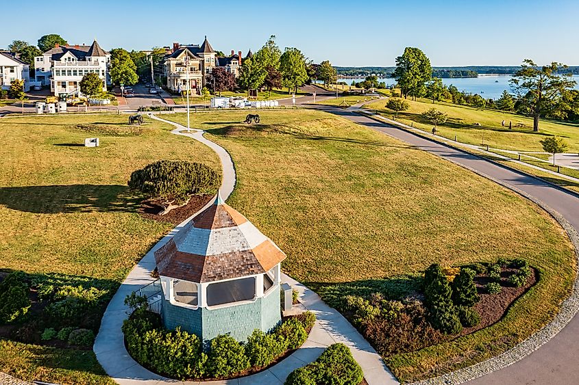 Maine, Portland, Munjoy Hill view.