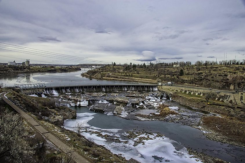 Black Eagle Dam in Great Falls, Montana.
