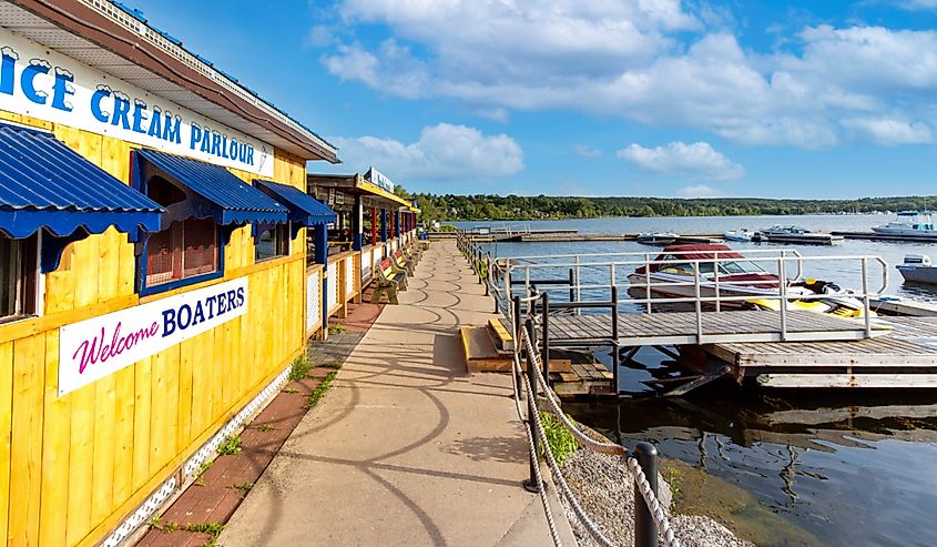 Midland town located on Georgian Bay in Simcoe County, Ontario, Canada.