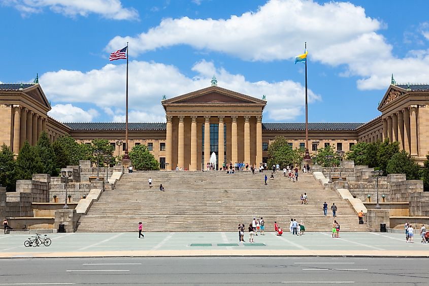 Philadelphia art museum entrance