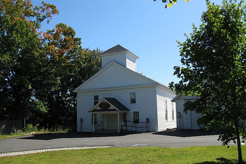 The Town Hall in Wendell, Massachusetts.