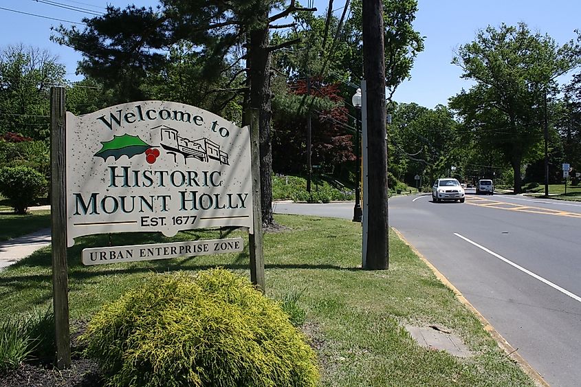 The town of historic Mount Holly
