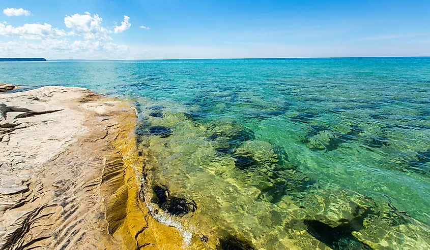 "The Coves" on Lake Superior at Pictured Rocks National Lakeshore, located in Munising, Michigan.