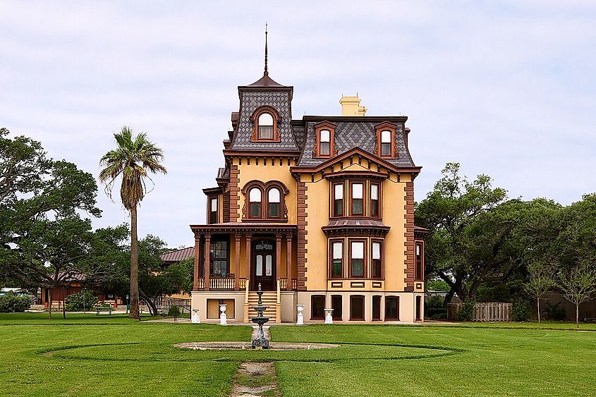 The George W. Fulton Mansion in Rockport-Fulton, Texas.