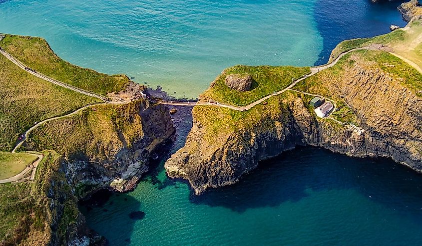 Carrick-A-Rede Rope Bridge at Ballycastle North Ireland