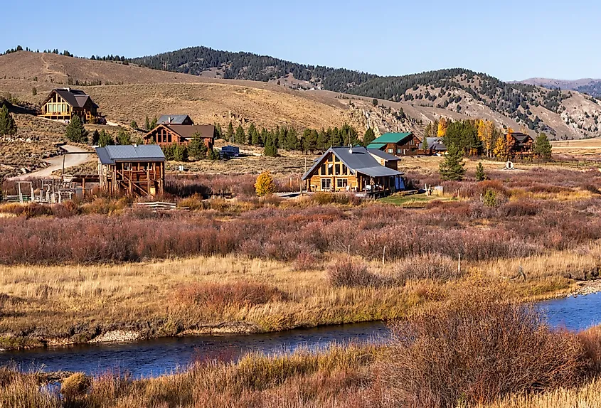 The mountain town of Stanley, Idaho.