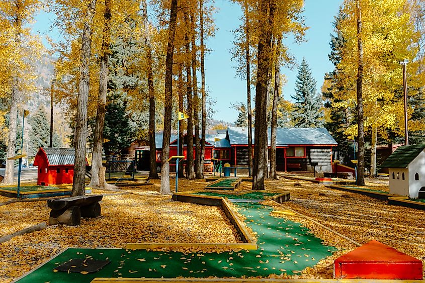 Mini golf course in Lake City, Colorado.