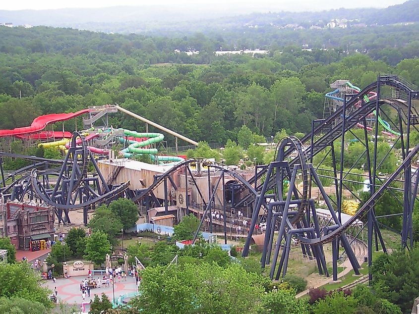 Batman - The Ride at Six Flags St. Louis.