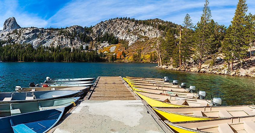 Lake George in Mammoth Lakes, California.